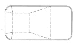 Pool Shape Rectangle 2' Radius