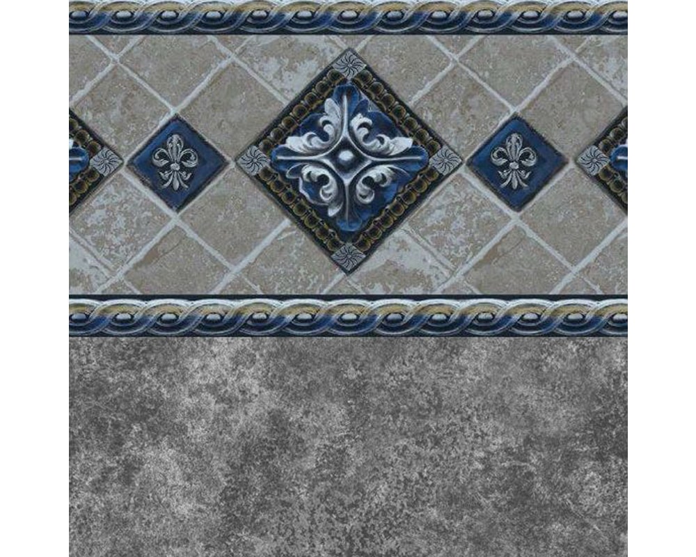 Ancient Seas Tile ​Gray Marino Floor 27/20 mil or 27 mil Pool Liner