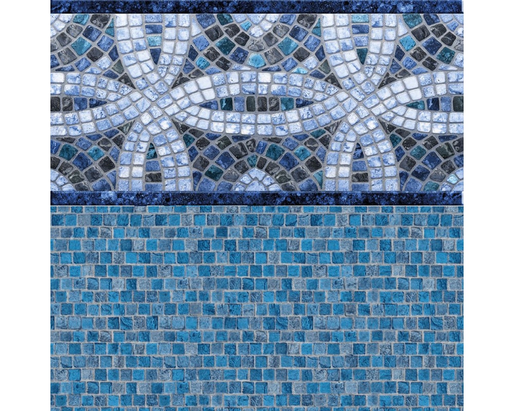 Elemental Tile Stonecraft Mosaic Floor ​20 mil Pool Liner