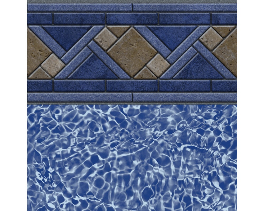 North Shore Tile Blue Bahama Floor ​27/20 mil or 27 mil Pool Liner