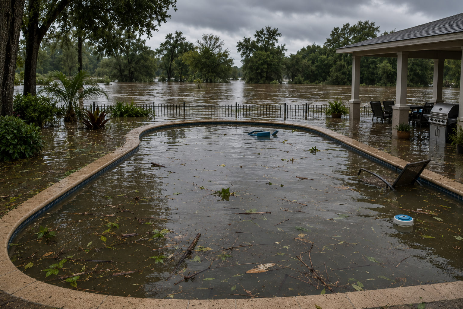 Pool Care After Flooding from Heavy Rains: What Every Pool Owner in Louisiana and Florida Should Know